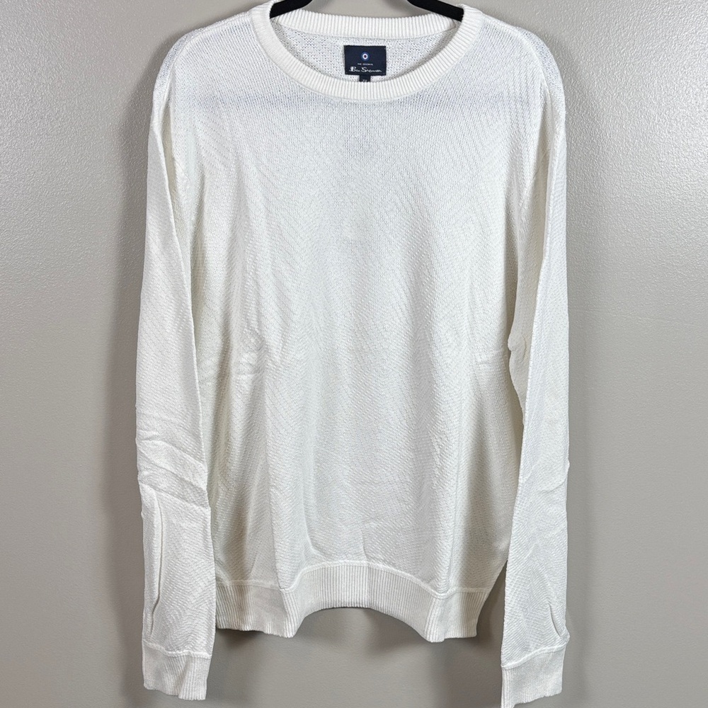 Ben Sherman White Knit Pullover